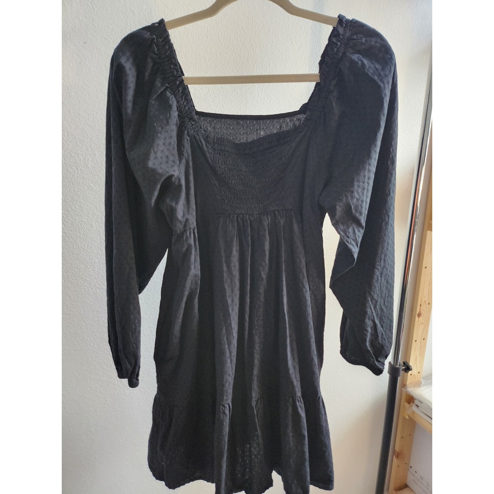 Universal Threads Black Texture Square Neck Long … - image 3